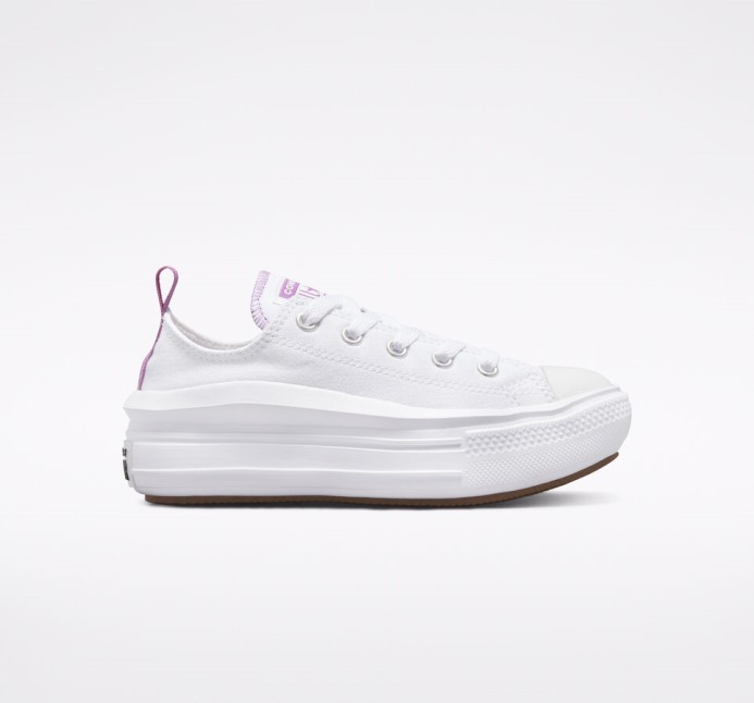 Converse Skľučovadlo Taylor All Star Move Platforma Biela/pixel Fialová