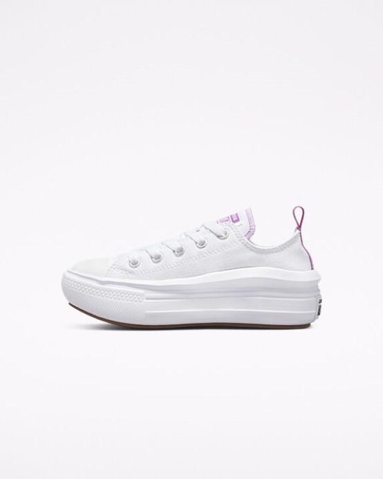 Converse Skľučovadlo Taylor All Star Move Platforma Biela/pixel Fialová