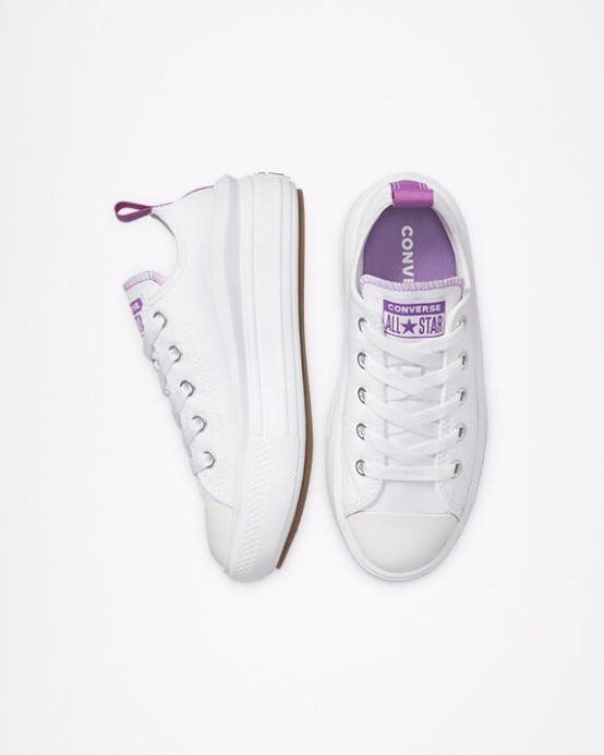 Converse Skľučovadlo Taylor All Star Move Platforma Biela/pixel Fialová