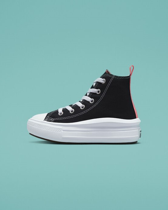 Chuck Taylor All Star Move Platforma čierna/ružová Soľ/biela Converse