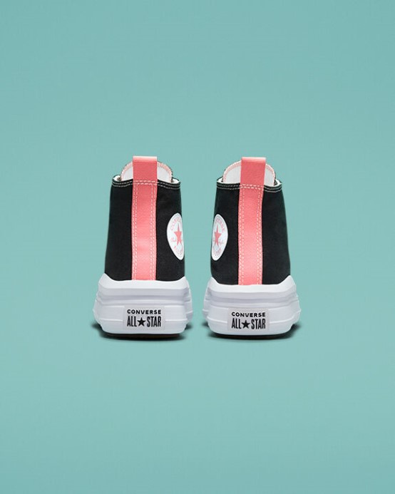 Chuck Taylor All Star Move Platforma čierna/ružová Soľ/biela Converse
