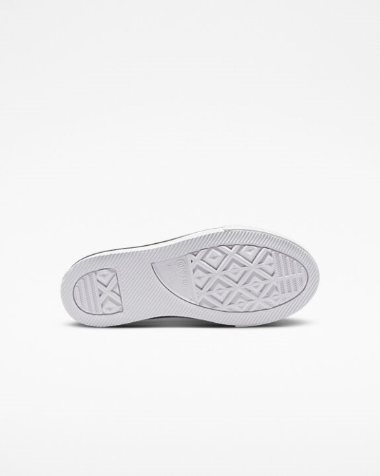 Converse Skľučovadlo Taylor All Star Lift Platforma Koža Biela/prírodná Slonovina/čierna