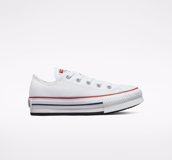 Biela/granátová/námornícke Skľučovadlo Taylor All Star Lift Platform Converse