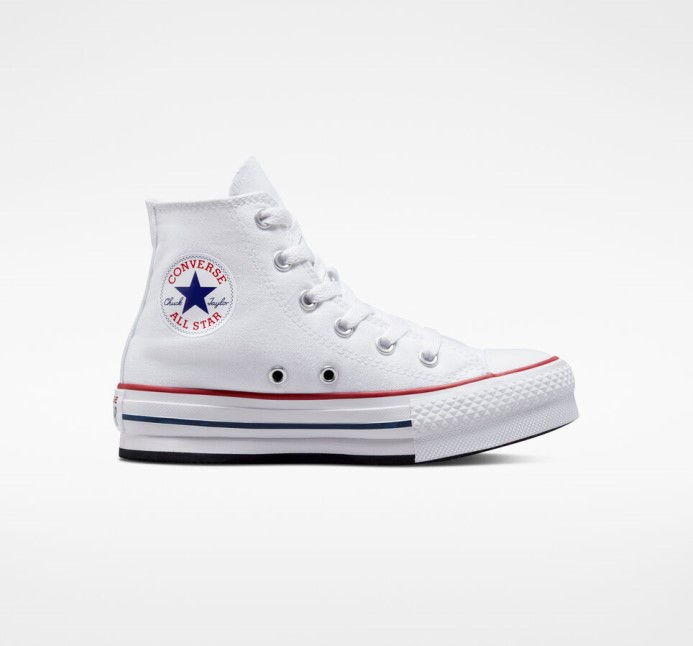 Biela/granátová Converse Skľučovadlo Taylor All Star Lift Platform