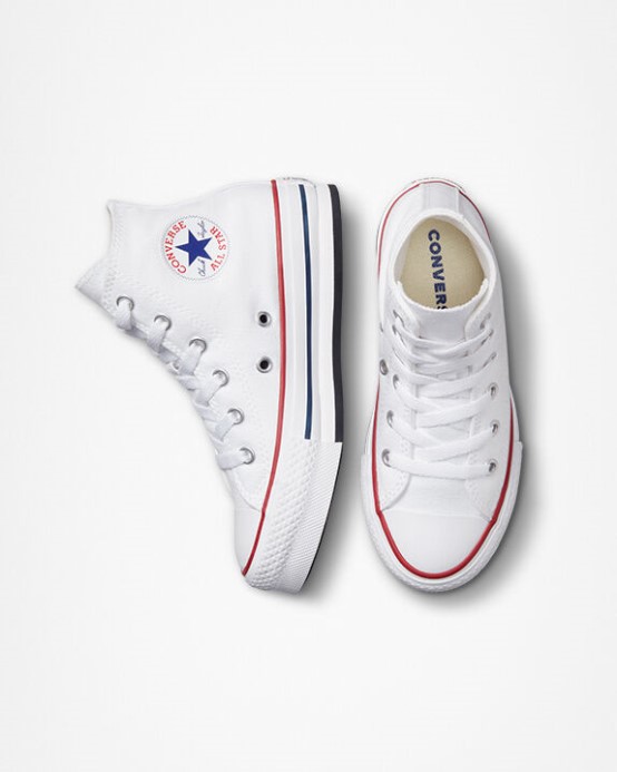Biela/granátová Converse Skľučovadlo Taylor All Star Lift Platform