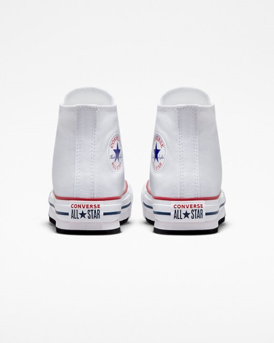 Biela/granátová Converse Skľučovadlo Taylor All Star Lift Platform