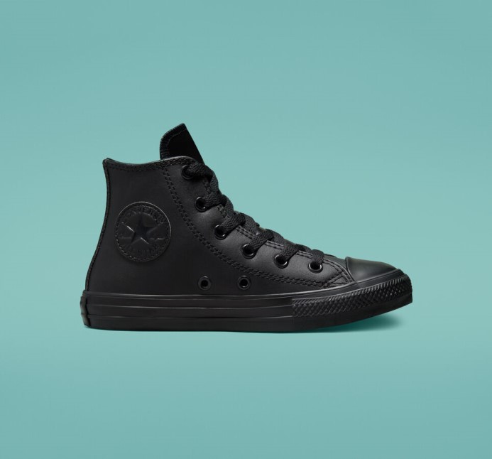 Converse čierne Skľučovadlo Taylor All Star Koža