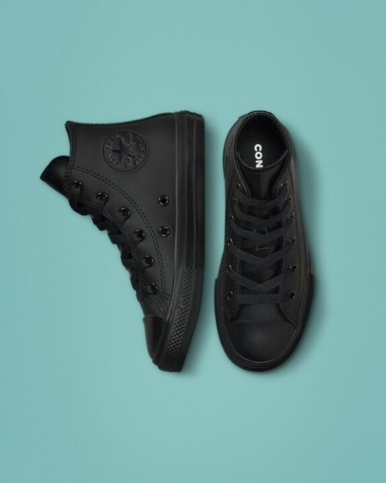 Converse čierne Skľučovadlo Taylor All Star Koža