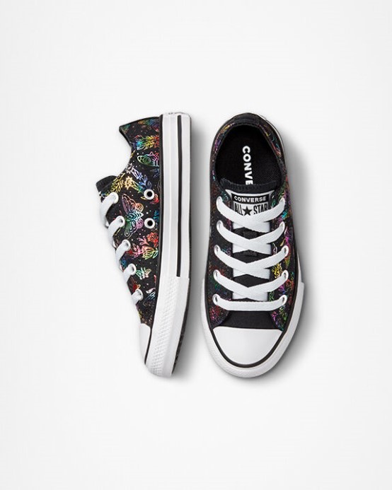 Chuck Taylor All Star Butterfly Lesk Converse čierna/ružová/fialová/modrá
