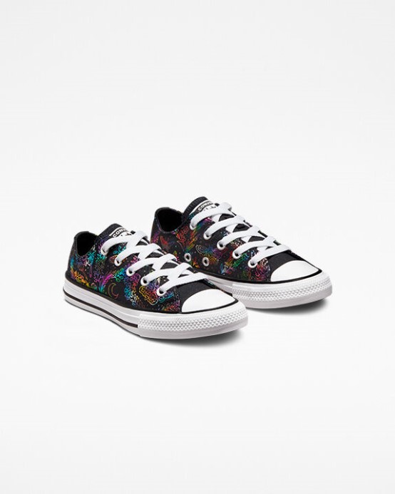 Chuck Taylor All Star Butterfly Lesk Converse čierna/ružová/fialová/modrá