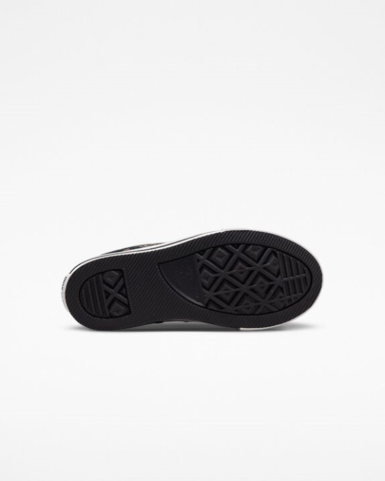 Converse čierna/zlatá/biela Skľučovadlo Taylor All Star Eva Zdvíhacia Plošina Motýľ Lesk