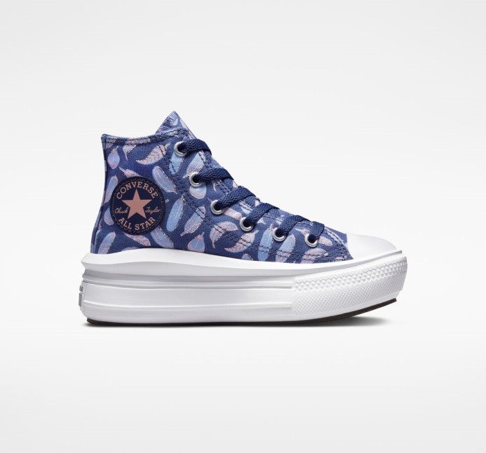 Chuck Taylor All Star Move Platforma Perie Kráľovský Pulz Konverzovať