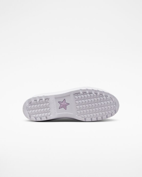Converse Vapor Fialová/biela/čierna Skľučovadlo Taylor All Star Lugged Lift Platform Trblietky