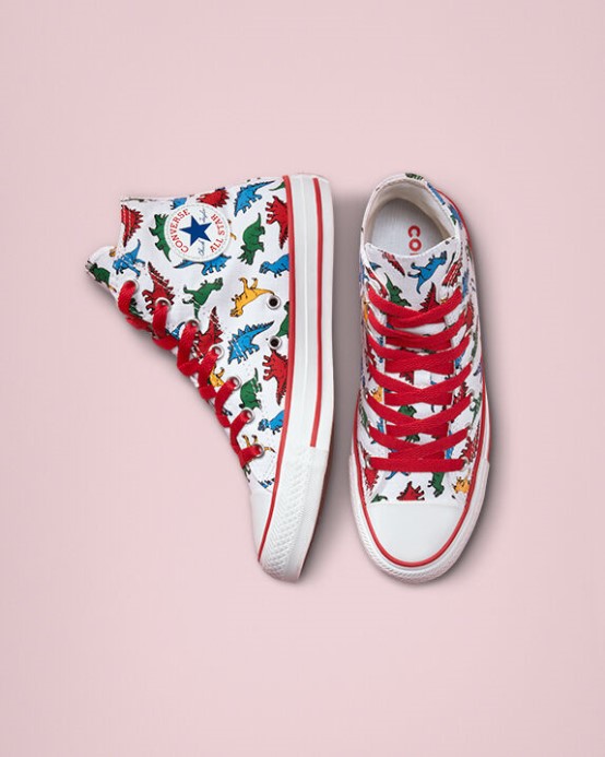 Chuck Taylor All Star Dinosaurs Biela/smalt červená/úplne Modrá Converse