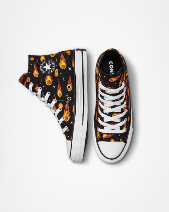 Black/amarillo/white Chuck Taylor Všetky Hviezdne Kométy Konverzujú