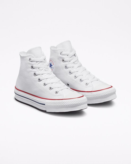 Converse White/garnet/navy Skľučovadlo Taylor All Star Lift Platform