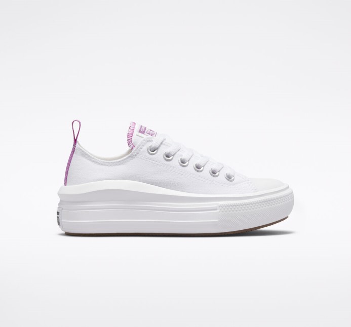 Biela/pixel Fialová Skľučovadlo Taylor All Star Move Platform Converse