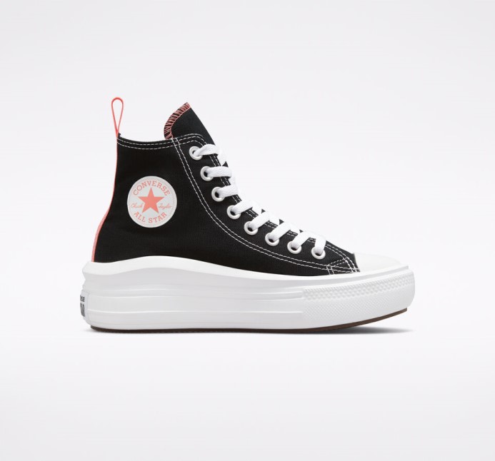 Converse čierna/ružová Soľ/biela Skľučovadlo Taylor All Star Move Platform