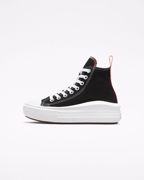 Converse čierna/ružová Soľ/biela Skľučovadlo Taylor All Star Move Platform