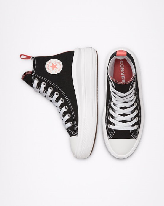 Converse čierna/ružová Soľ/biela Skľučovadlo Taylor All Star Move Platform