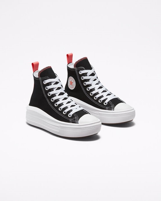 Converse čierna/ružová Soľ/biela Skľučovadlo Taylor All Star Move Platform