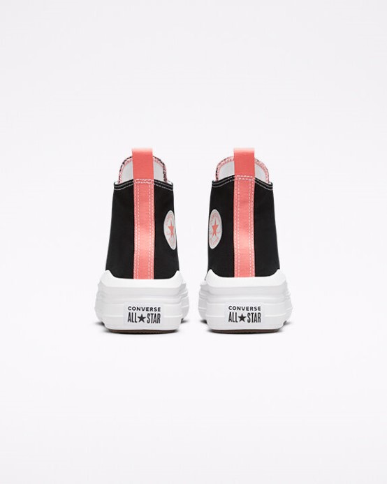Converse čierna/ružová Soľ/biela Skľučovadlo Taylor All Star Move Platform
