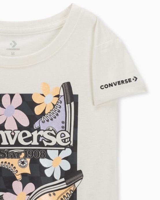 Converse Egret Chuck Taylor Tričko S Kvetinovou Grafikou