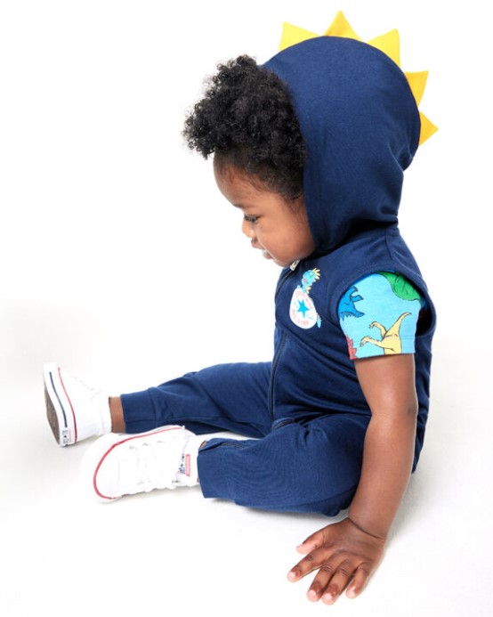 Kombinéza A Body S Kapucňou Converse Dino Explorer Polnočné Námorníctvo