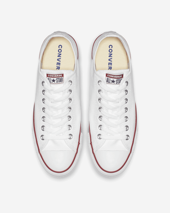 Biely Converse Chuck Taylor All Star Low Top